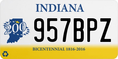 IN license plate 957BPZ