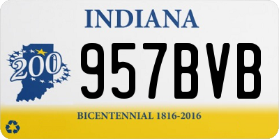 IN license plate 957BVB