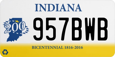 IN license plate 957BWB
