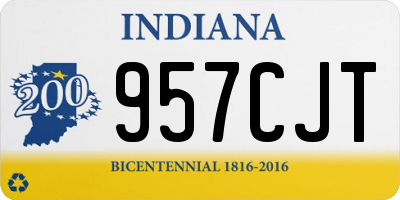 IN license plate 957CJT
