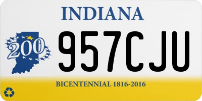 IN license plate 957CJU