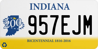 IN license plate 957EJM