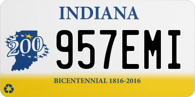 IN license plate 957EMI