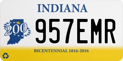 IN license plate 957EMR