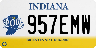 IN license plate 957EMW