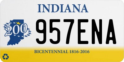 IN license plate 957ENA