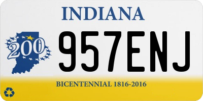 IN license plate 957ENJ