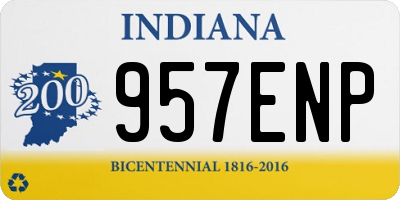 IN license plate 957ENP