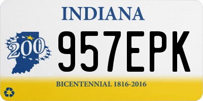 IN license plate 957EPK