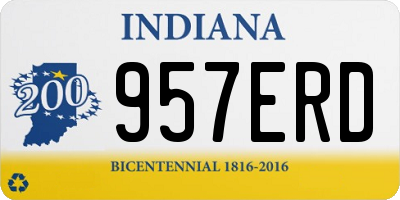 IN license plate 957ERD