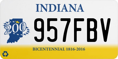 IN license plate 957FBV