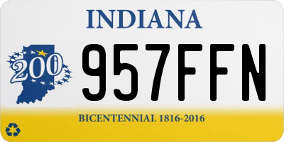 IN license plate 957FFN