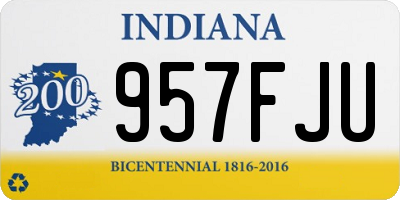IN license plate 957FJU