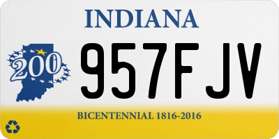 IN license plate 957FJV