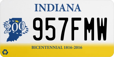 IN license plate 957FMW