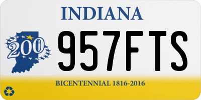 IN license plate 957FTS