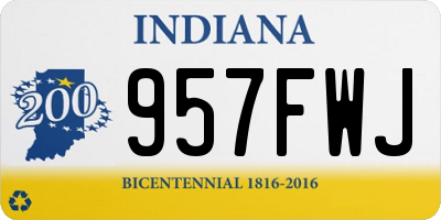IN license plate 957FWJ