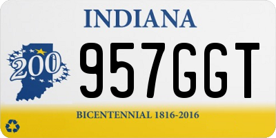IN license plate 957GGT