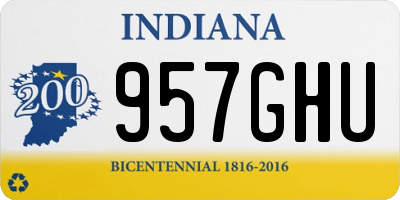 IN license plate 957GHU
