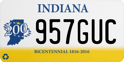 IN license plate 957GUC