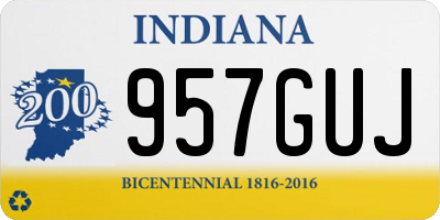 IN license plate 957GUJ