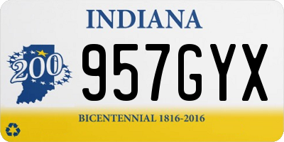 IN license plate 957GYX