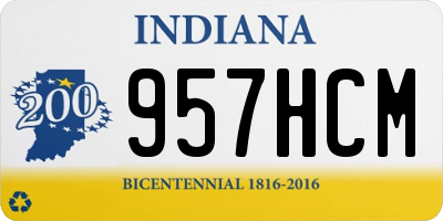 IN license plate 957HCM