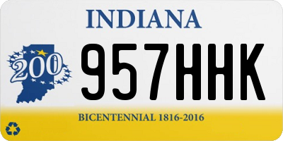 IN license plate 957HHK