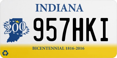 IN license plate 957HKI