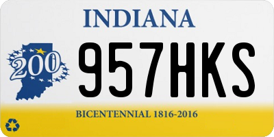 IN license plate 957HKS