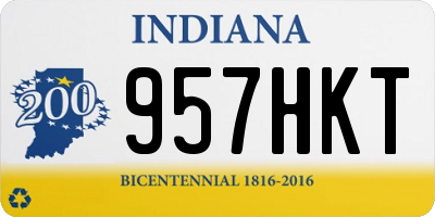 IN license plate 957HKT