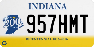 IN license plate 957HMT