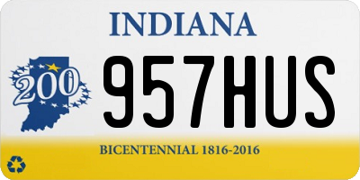 IN license plate 957HUS