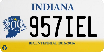 IN license plate 957IEL