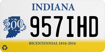 IN license plate 957IHD