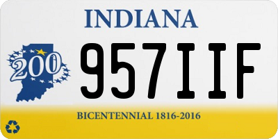 IN license plate 957IIF