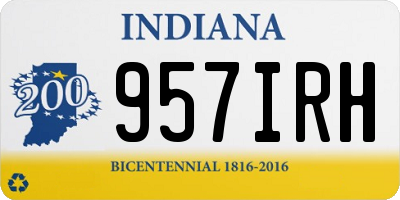 IN license plate 957IRH