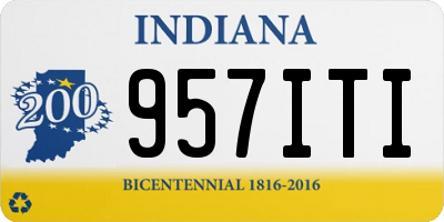 IN license plate 957ITI