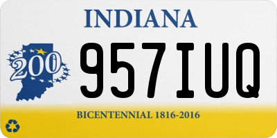 IN license plate 957IUQ