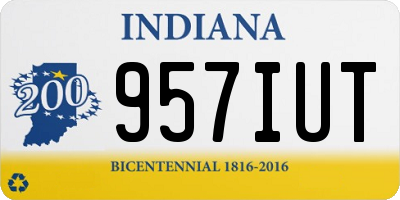 IN license plate 957IUT