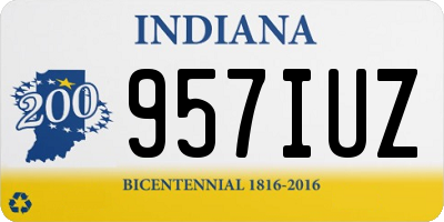 IN license plate 957IUZ