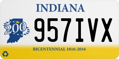 IN license plate 957IVX