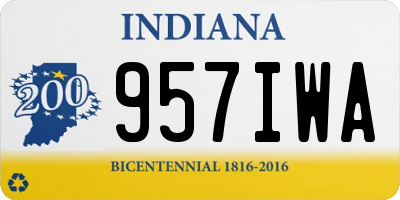 IN license plate 957IWA