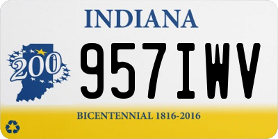 IN license plate 957IWV