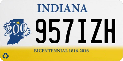IN license plate 957IZH