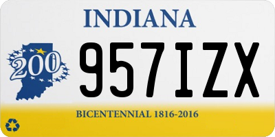 IN license plate 957IZX
