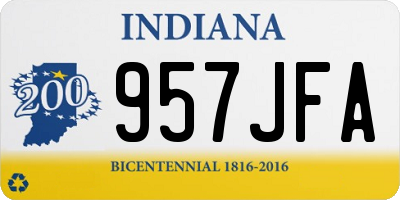 IN license plate 957JFA
