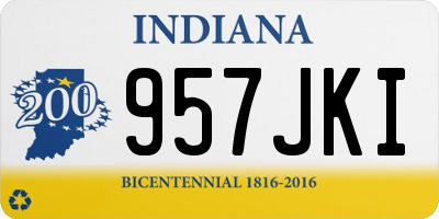 IN license plate 957JKI
