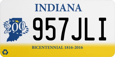 IN license plate 957JLI