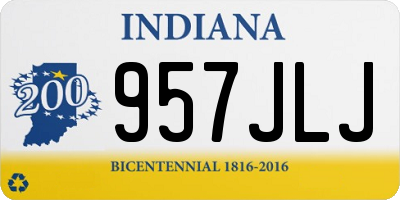 IN license plate 957JLJ